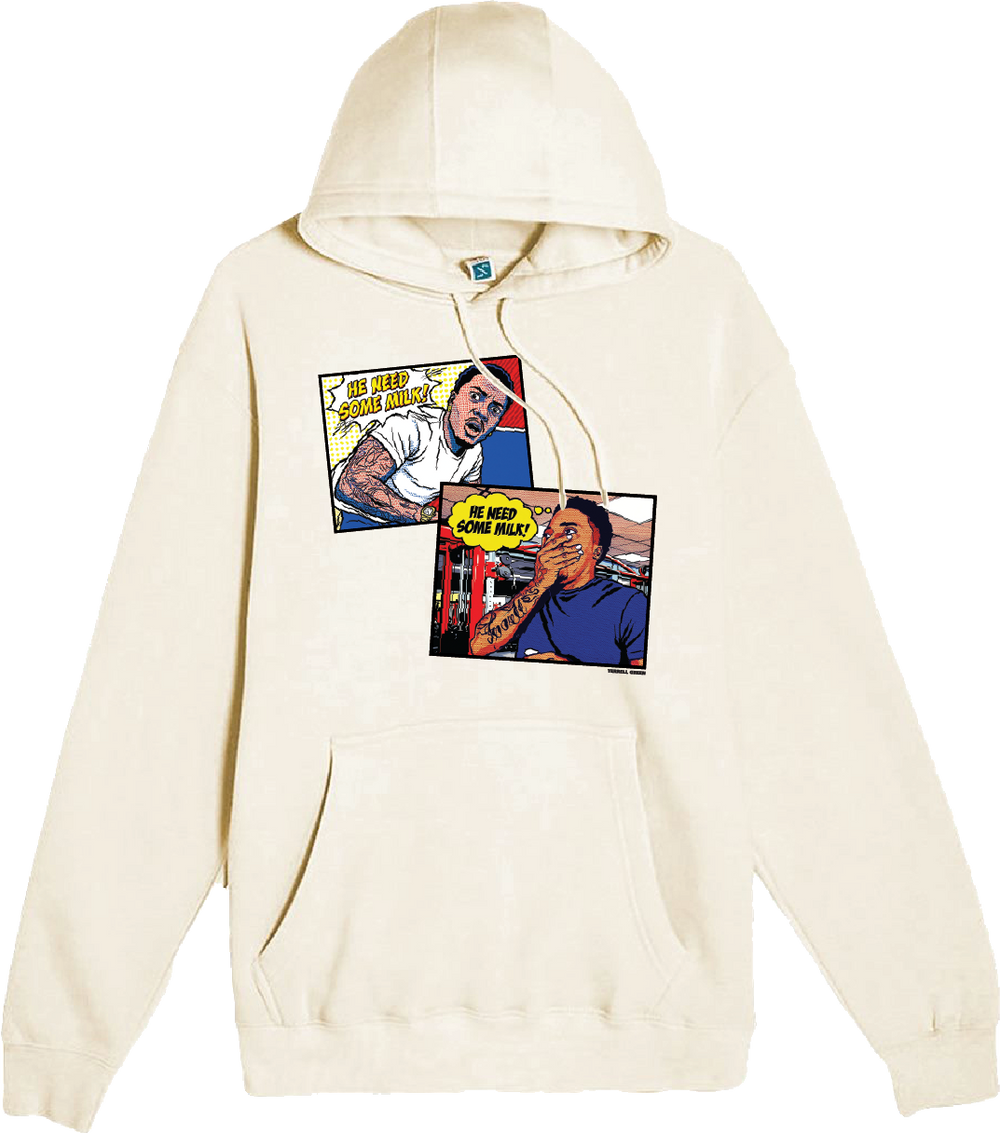 He Need Some Milk Comic Hoodie